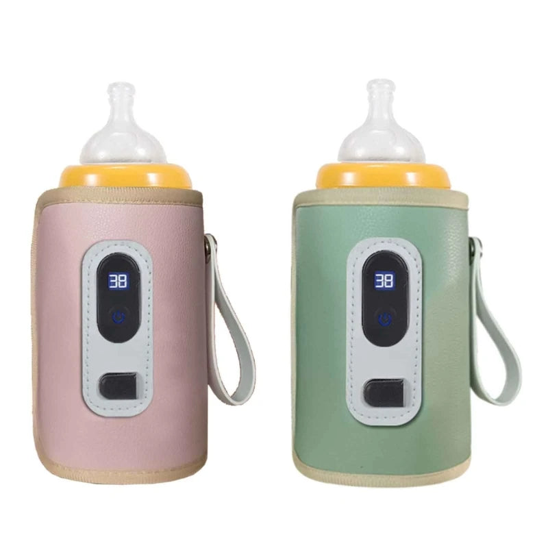 USB Milk Bottle Warmer for infants, Travel Heating Sleeve for Baby Nursing Bottles